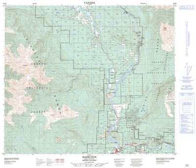 093M05 - HAZELTON - Topographic Map