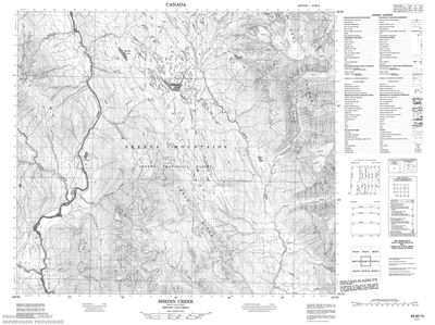 093M13 - SHEDIN CREEK - Topographic Map