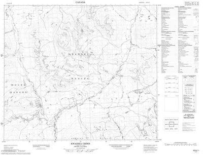 093N11 - KWANIKA CREEK - Topographic Map