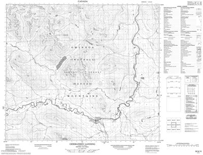 093N15 - GERMANSEN LANDING - Topographic Map