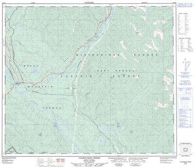 093O02 - COLBOURNE CREEK - Topographic Map