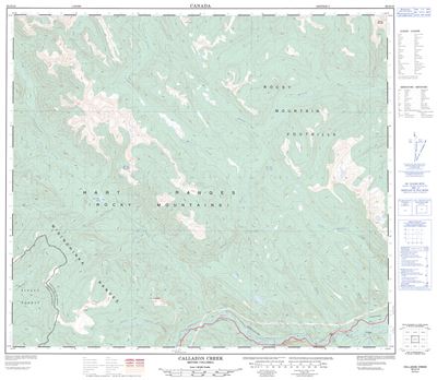 093O10 - CALLAZON CREEK - Topographic Map