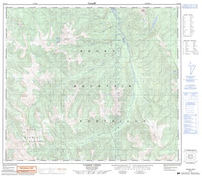 093O15 - CARBON CREEK - Topographic Map