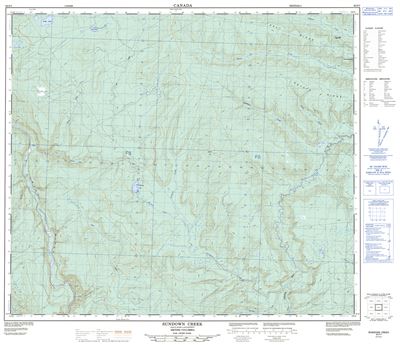 093P07 - SUNDOWN CREEK - Topographic Map