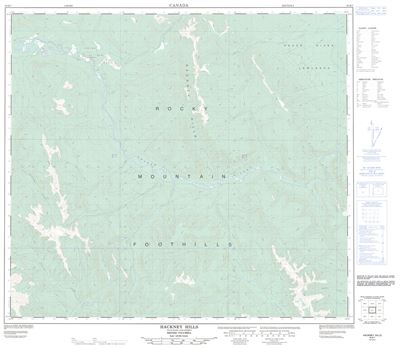 094B07 - HACKNEY HILLS - Topographic Map