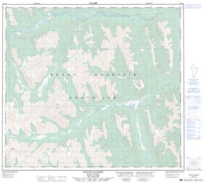 094B14 - MOUNT LAURIER - Topographic Map
