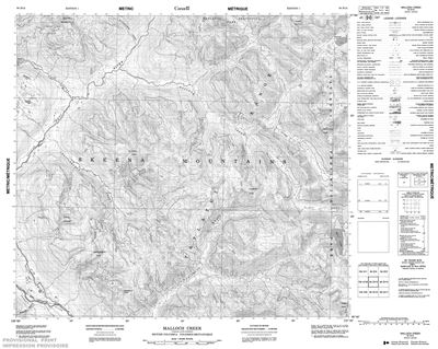 094D13 - MALLOCH CREEK - Topographic Map