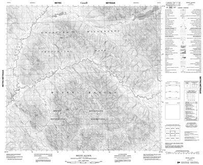094F11 - MOUNT ALCOCK - Topographic Map