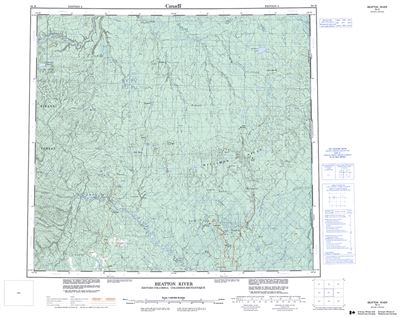 094H - BEATTON RIVER - Topographic Map
