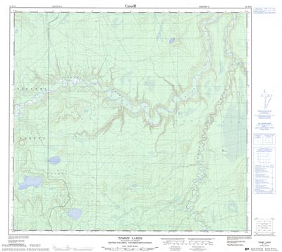 094H13 - TOMMY LAKES - Topographic Map