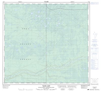 094I06 - ELLEH LAKE - Topographic Map