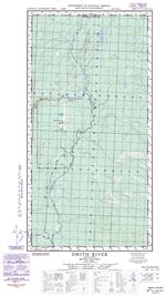 094M16W - SMITH RIVER - Topographic Map