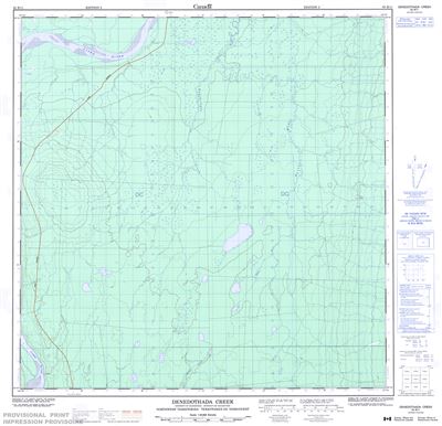 095B11 - DENEDOTHADA CREEK - Topographic Map