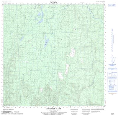 095C12 - JACKPINE LAKE - Topographic Map