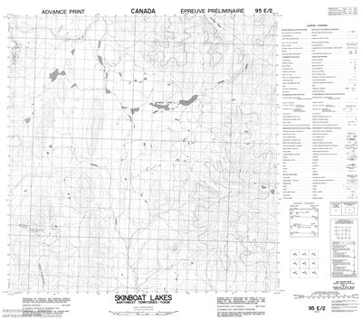 095E02 - SKINBOAT LAKES - Topographic Map