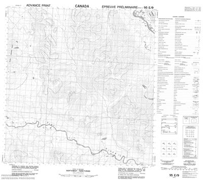 095E09 - JORGENSON CREEK - Topographic Map