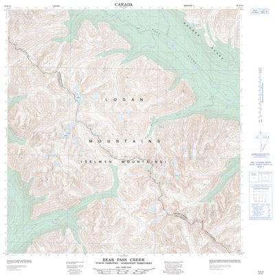 095E12 - BEAR PASS CREEK - Topographic Map