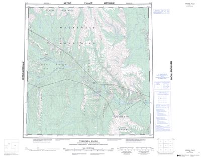095F - VIRGINIA FALLS - Topographic Map