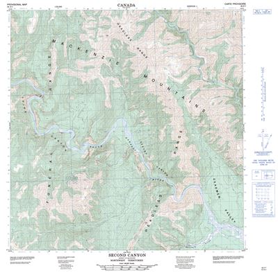 095F07 - SECOND CANYON - Topographic Map