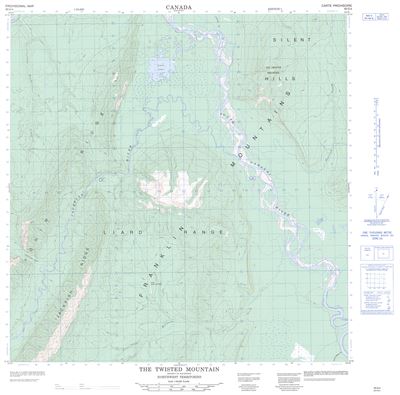 095G04 - THE TWISTED MOUNTAIN - Topographic Map