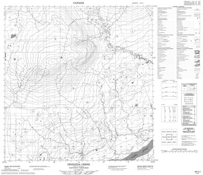 095G07 - DEHDJIDA CREEK - Topographic Map