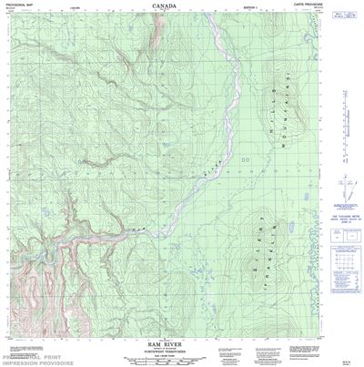 095G13 - RAM RIVER - Topographic Map