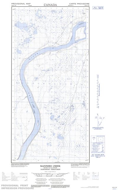 095H11W - MANNERS CREEK - Topographic Map
