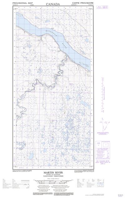 095H13E - MARTIN RIVER - Topographic Map