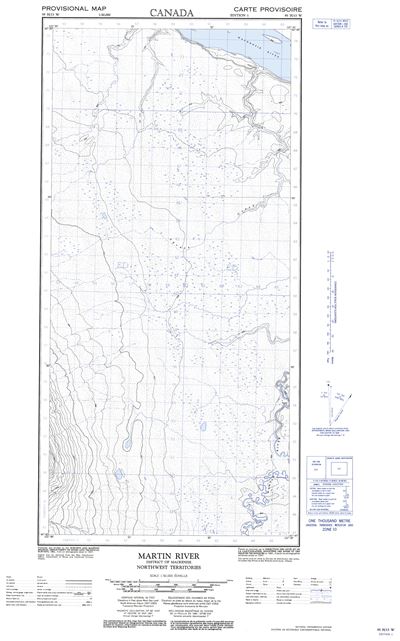 095H13W - MARTIN RIVER - Topographic Map