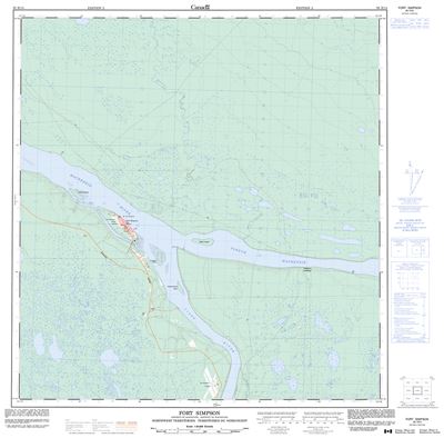 095H14 - FORT SIMPSON - Topographic Map