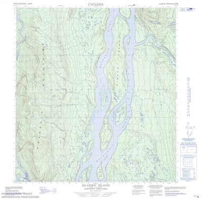 095J11 - MCGERN ISLAND - Topographic Map