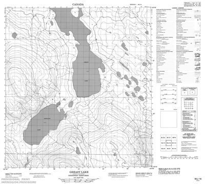 095J16 - GREASY LAKE - Topographic Map