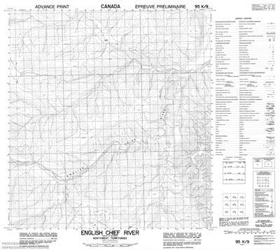 095K09 - ENGLISH CHIEF RIVER - Topographic Map