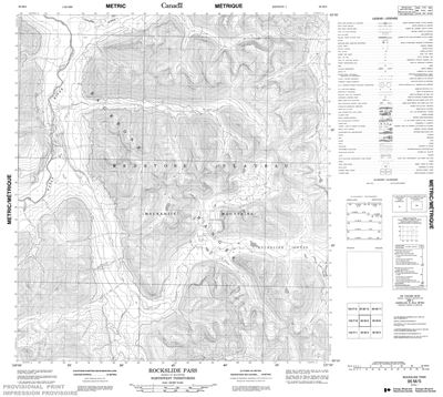 095M05 - ROCKSLIDE PASS - Topographic Map