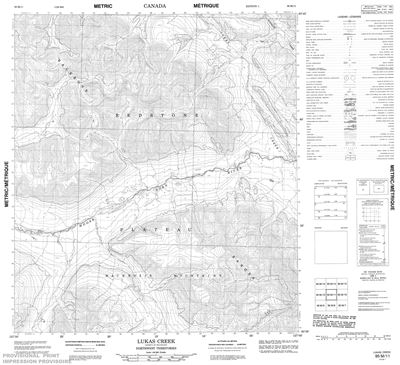 095M11 - LUKAS CREEK - Topographic Map