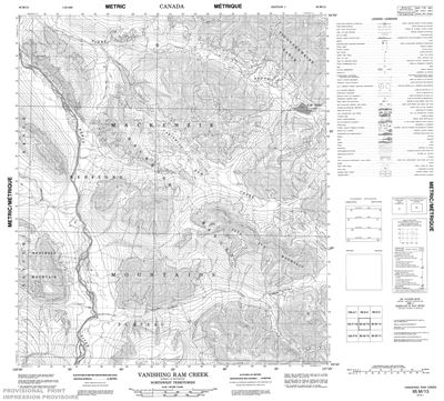 095M13 - VANISHING RAM CREEK - Topographic Map