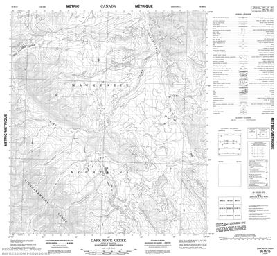 095M15 - DARK ROCK CREEK - Topographic Map
