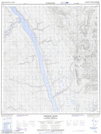 095O12 - JOHNSON RIVER - Topographic Map