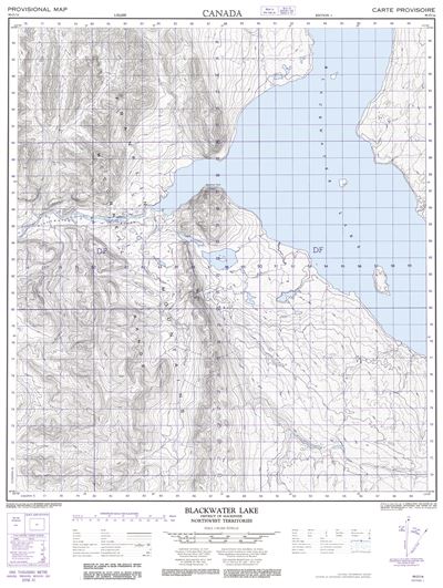 095O14 - BLACKWATER LAKE - Topographic Map