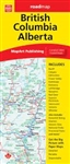 BC & Alberta travel road map. Includes regional maps of Banff, Calgary, Edmonton, Fraser Valley, Kelowna, Lethbridge, Nanaimo, Red Deer, Saanich Peninsula, Vancouver, Victoria and Whistler. Detailed indices make for quick and easy location of destinations