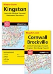 Kingston Ontario Travel Road Map. Includes the places of Kingston, Brockville, Cornwall, Gananoque and Morrisburg. are included on the same foldout map. Folded maps have been the trusted standard for years, offering unbeatable accuracy and reliability at
