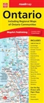 Ontario Regional Travel & Road map. Includes detailed provincial map of Ontario and regional maps of Cambridge, Fort Frances, Greater Toronto, Guelph, Hamilton, Kapuskasing, Kenora, Kirkland Lake, Kitchener, New Liskeard, Niagara Region, North Bay, Ottawa