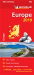 Tourist Road Map of Europe by Michelin. This map shows points of interest, primary road network and tourist sites. It will help you easily plan your safe and enjoyable journey in Europe thanks to a comprehensive key, a complete name index as well a clever