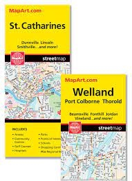 St. Catharines Ontario Travel & Road Map. This is a must have for anyone travelling in St. Catharines, Ontario. Includes communities of: Beamsville, Dunnville, Fonthill, Lincoln, Jordan, Port Colborne, Thorold, St. Catharines, Smithville, Vineland, and We