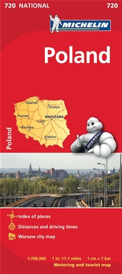 Poland Travel & Road Map. Updated regularly, MICHELIN National Map Poland will give you an overall picture of your journey thanks to its clear and accurate mapping scale 1:700,000. Our map will help you easily plan your safe and enjoyable journey in Polan