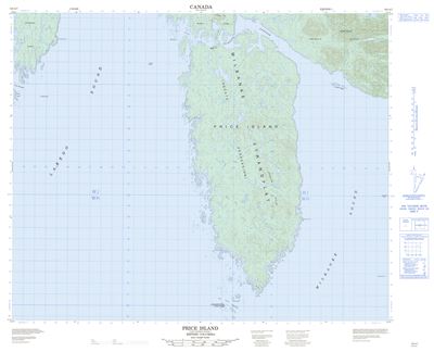 103A07 - PRICE ISLAND - Topographic Map