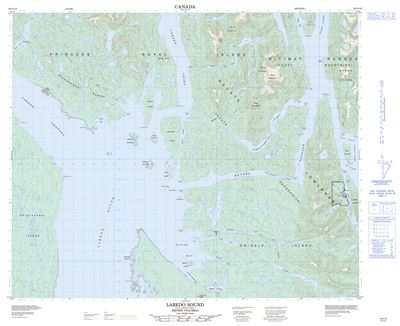 103A10 - LAREDO SOUND - Topographic Map