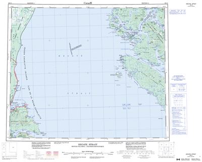 103G - HECATE STRAIT - Topographic Map