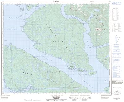 103G09 - MCCAULEY ISLAND - Topographic Map