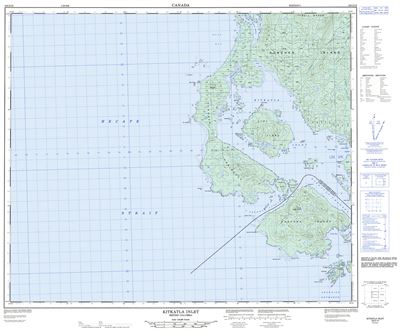 103G15 - KITKATLA INLET - Topographic Map